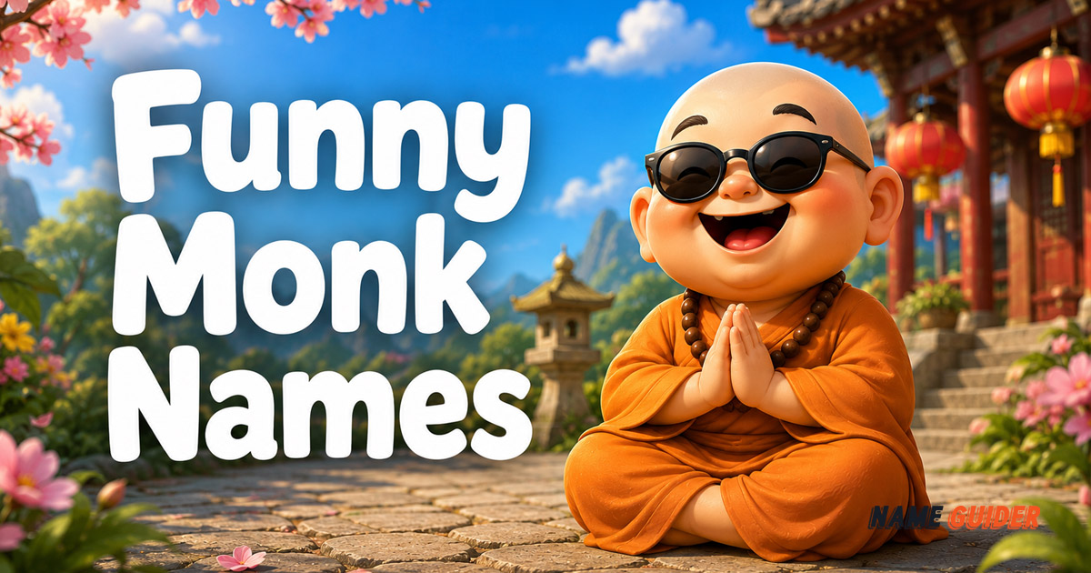 Funny Monk Names Ideas​ and Suggestions