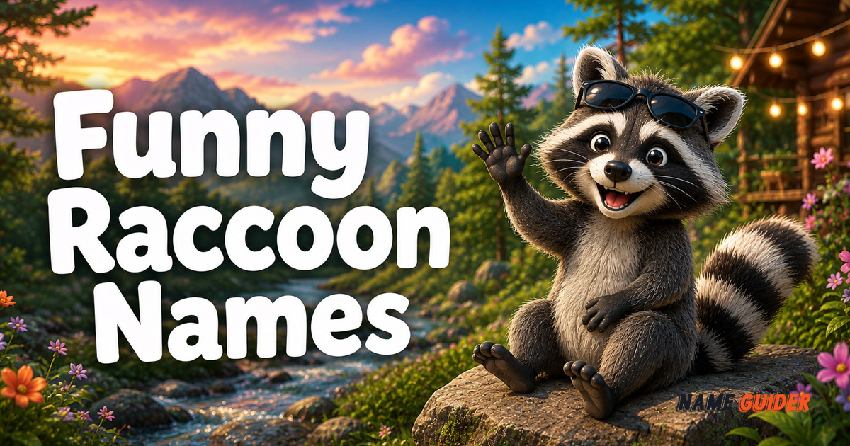 Funny Raccoon Names Ideas​ and Suggestions