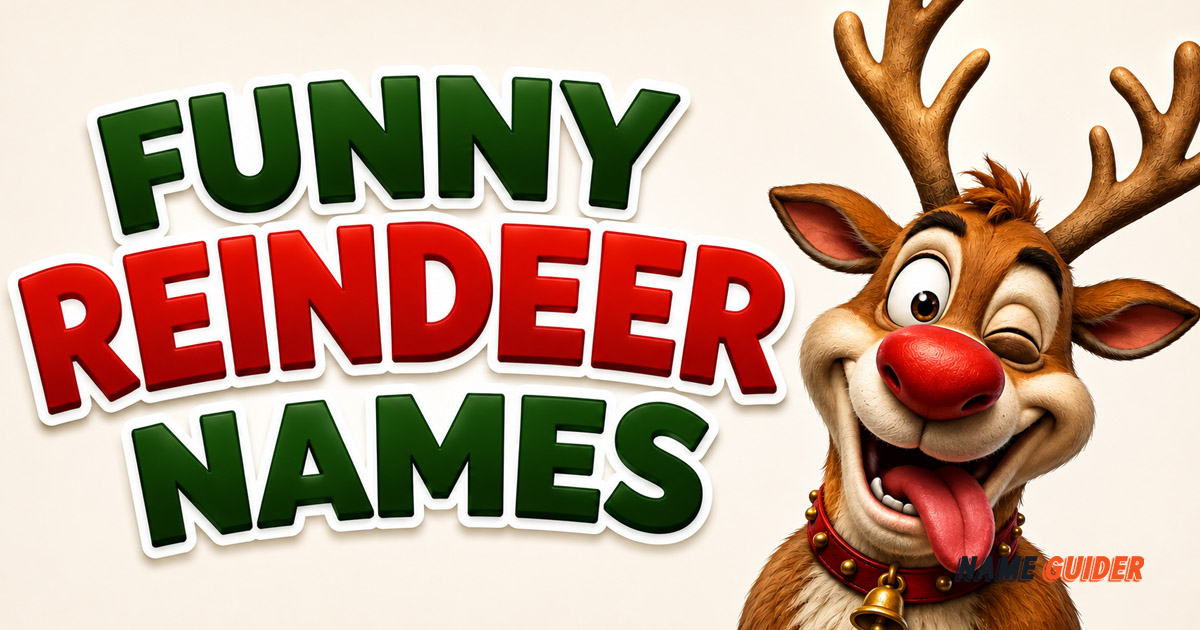 Funny Reindeer Names Ideas and Suggestions