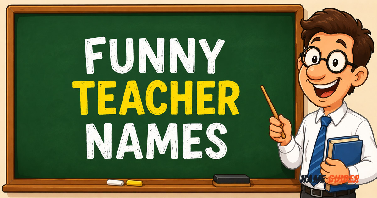Funny Teacher Names Ideas​ and Suggestions