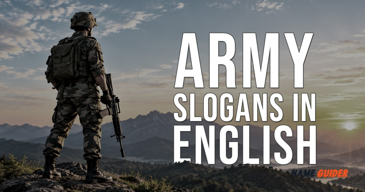 Army Slogans In English