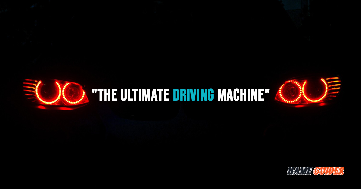 BMW Slogan In English